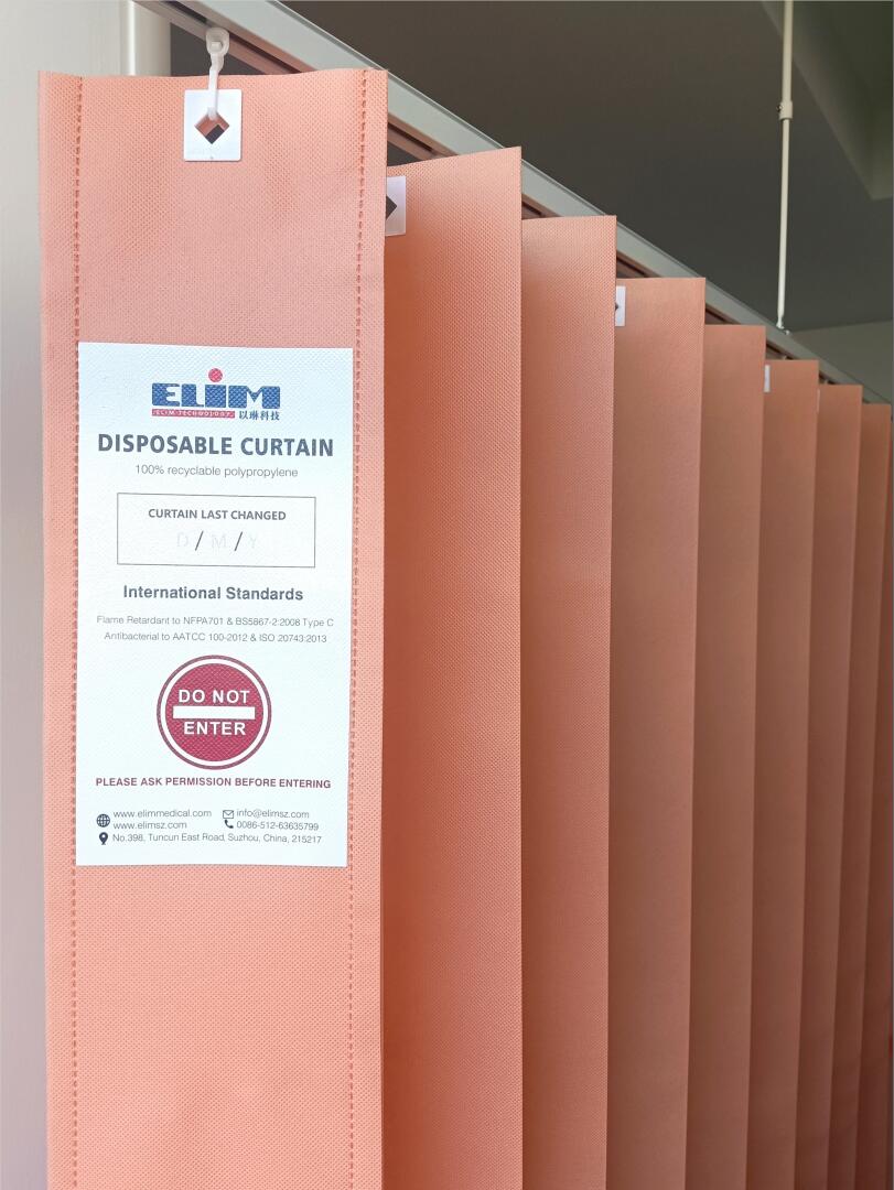 Eliminar cortinas desechables antibacterianas