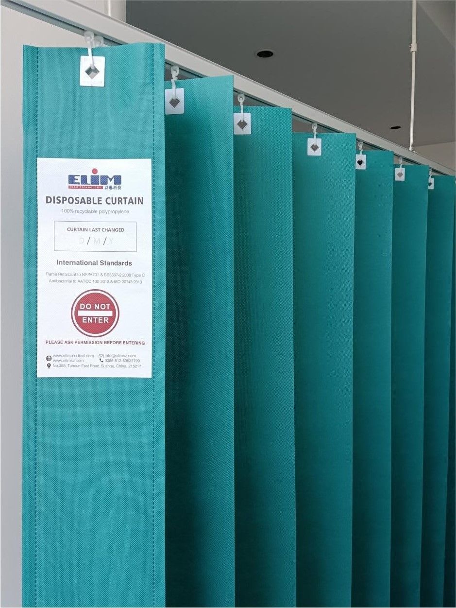 Eliminar cortina médica antimicrobiana