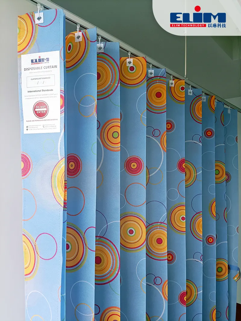 Eliminar cortinas de hospital desechables